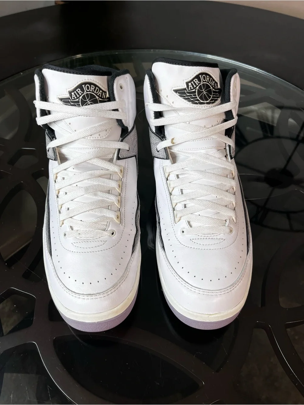 Nike Mens Air Jordan 2 Retro Python White Black Sail Sz 13